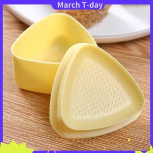 March ใหม่แม่พิมพ์ซูชิโอนิกิริแบบกดข้าวปั้นอาหารแม่พิมพ์ทำซูชิทรงสามเหลี่ยมอุปกรณ์เสริมสำหรับเบนโตะในบ้านแบบญี่ปุ่น