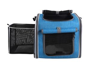 Breathable Cat Carrier Backpack Expandable Bike Basket Portable FoldableTravel Bag For Small Dogs Puppies Cycling Outdoor
