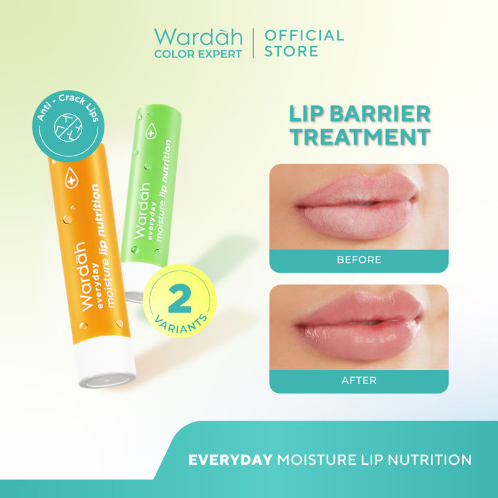 Wardah Everyday Moisture Lip Nutrition 4 gr l Pelembab Bibir dengan SPF 15 PA+++