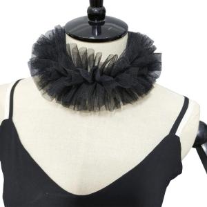 Victorian Renaissances Ruffled Clown Choker Faux Collar and Wrist Cuffs for Medieval Costumes and Historical Outfits
