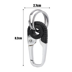 2pcs Zinc Alloy Key Holder Car Keychain Keyring for Men Key Chain Camping Climbing Connect Buckle Auto Car Accessories