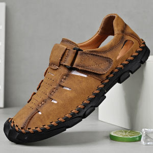 COD Kulit Cowok Lentur Musim Panas Outdoor Sports Sandal Hiking Gunung Pria Sendal Mendaki Olahraga Keren 192