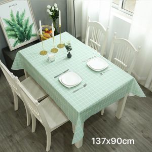 Khăn Trải Bàn Kẻ Caro Nhựa PVC Chống Thấm Nước Khăn Decor Phông Nền Chụp Ảnh