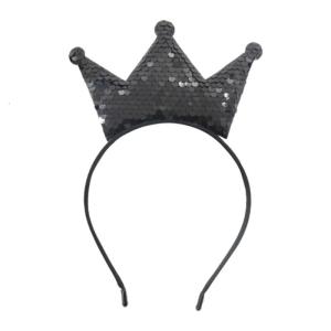 Sparkling Sequins Crowns Hairband For Girls Birthday Party Glittering Headwear Toddler Birthday Party Hair Accessory