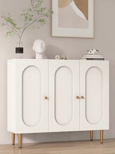 Shoe Cabinet New Multi-Layer Pine Sideboard Living Room Kitchen 120cm Three Door Kitchen Cabinet