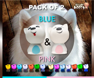 Promo - Pack of 2 - Puppy Colour-Changing LED Night Light
