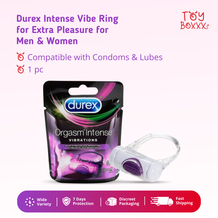 Durex Intense Vibe Ring for Extra Pleasure for Men & Women | Compatible with Condoms & Lubes