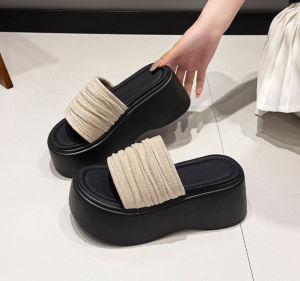 [Free Shipping] Thick-Soled Wedge Sandals For Women Summer Outdoor Wear 2026 New Style Comfortable And Non-Tiring Open-Toe Beach Sandals For Vacation