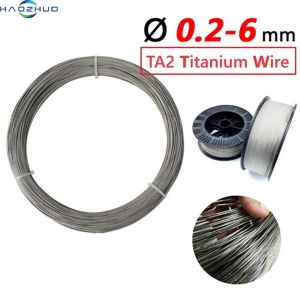 5M High Purity TA2 Titanium Wire Ti Welding Wire Hanging Tool Wire Heat And Corrosion Resistant 0.1/0.2/0.3/0.4/0.5/1/1.2/2/3/3.5/5/6mm