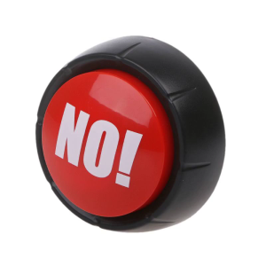 Press Red NO Button Sounding Toy for w/ 10 Random Sounds Sensory Fidget Novelty Gag for Kids OCD Stress Release Party Pr