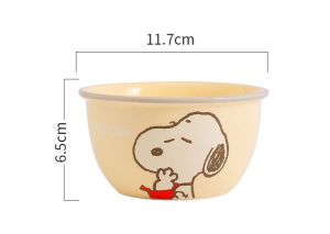 ชามเซรามิค ถ้วยทนความร้อน Sn งานลิขสิทธิ์แท้ ขนาด 11.70x6.50 cm. ความจุ 400 ml. สามารถเข้าเตาอบ ไมโครเวฟได้