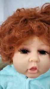 {Xã kho } Búp Bê Thân Nhựa Bé Trai Ăn Ngón Tay55 cm = 22 inch Reborn Vinyl Doll PVN8460