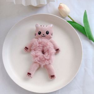 CHANBAEK Sweet Simple Women Rabbit Animal Panda Female Hair Ties Kids Hair Rope Korean Style Headwear Cartoon Plush Scrunchies