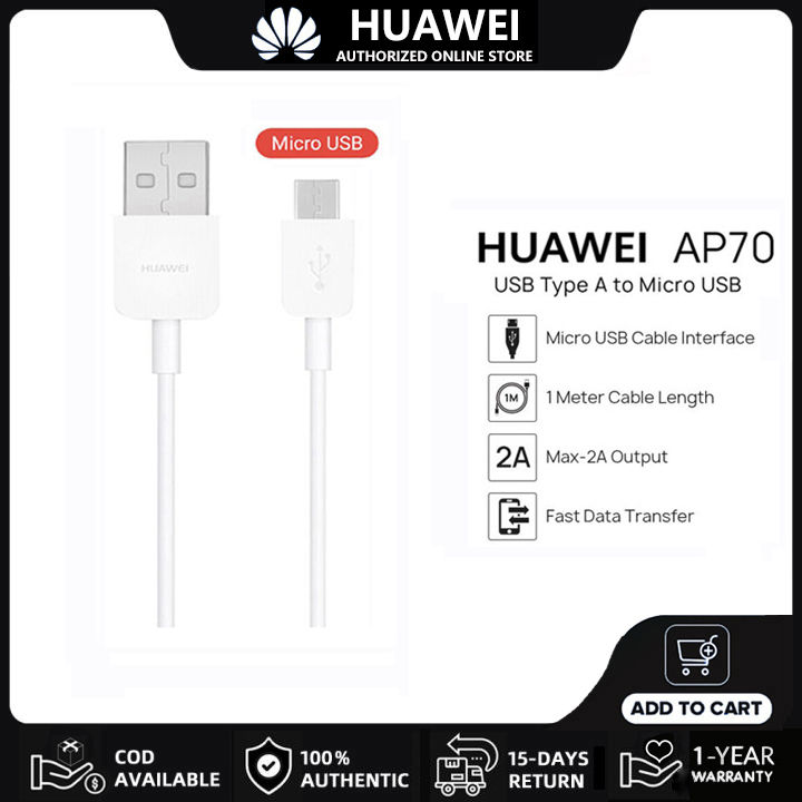 Original Cable Huawei Type Micro Usb Pour Y6 Pro
