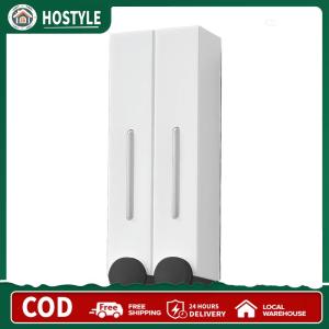 【Free Shipping】 Bathroom Soap Dispenser No Drill Wall-Mounted Shower Soap Dispenser with Durable Plastic Body for Convenient Use