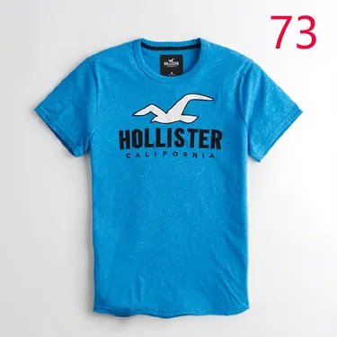 HOLLISTER Mens Graphic T-Shirt Top Small Blue Cotton Classic