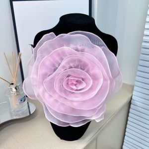 MASTERYX Brooch Accessories Rose Flower Patch Handmade Clothing Dress Neck Decoration 3D Flower Corsage Fashion DIY Sewing Applique