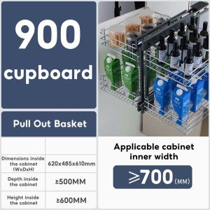 Magic Corner Pull Out Basket Corner Fitting Stainless Steel Kitchen Cabinet Corner Rotating Storage