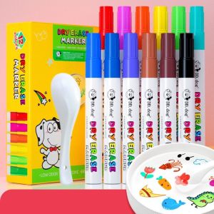 XYAX An toàn Cọ vẽ nổi trên nước Không mùi Xóa được Bút màu nước Graffiti 4/8/12 màu Bút vẽ đồ chơi Bút vẽ nước ma thuật Đồ chơi cho trẻ em