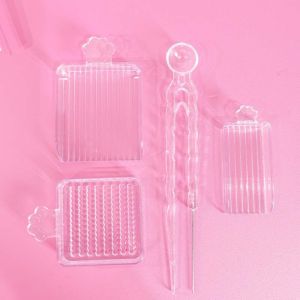 VERMILL 3/4/5Pcs/Set DIY Handmade Fuse Beads Picking Tray Kit 2.6mm Fuse Beads Plastic Beads Perler Bead Tool Creative Handheld Plastic Beads Sorting Tools Handmade Beads Toy
