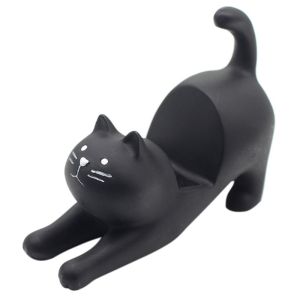 ILOIQD Hands-Free Decorative Mini Stand Cartoon 3D Phone Holder Cat Shape Phone Bracket Resin