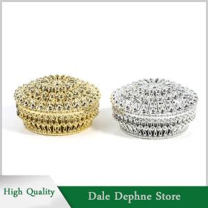 [Dale Dephne] Hộp kẹo bánh ngọt giấy bạc vàng bằng nhựa Quà Tặng tiệc cưới cho em bé