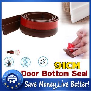 【Local delivery】 Door Bottom Seal Strip Weather Window Rubber Seal Weatherstrip Windproof Dust Self Adhesive Door Windshield Sealing Tape Door Seal Strip