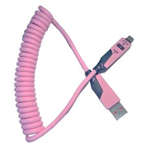 Mùa Xuân có thể thu vào 4 trong 1 cáp sạc cho nhiều thiết bị dây cung cấp điện cường độ cao Thiết kế màu sắc thời trang