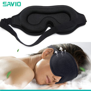 SAVIO 3D Memory Foam Sleep Eye Mask  100% Blackout Sleep Mask for Women Men Soft & Comfortable Sleeping Mask for Light Blocking Eye mask for Sleeping
