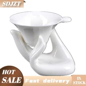 SDJZT Gốm tay Hình Luộc Trứng cốc chủ rò rỉ gốm guanyin tay phần còn lại vị trí trứng công cụ tay phần còn lại kệ trang trí