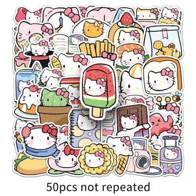🏆พร้อมส่งจากไทย🏆 50แบบ สติกเกอร์ เฮลโล คิตตี้ รูปแบบต่างๆ Sanrio HelloKitty Character Sticker