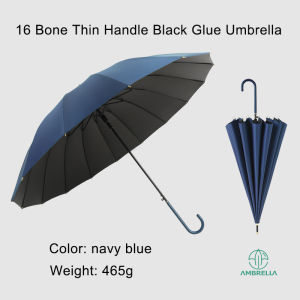 (Ship in 12hrs)AMBRELLA 16 bone UV UPF50+ Rainproof Windproof Long Umbrella Japanese Quality thin curved handle large(big) lightweight  Umbrella