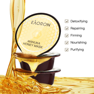 EAORON Honey Mask with Propolis (8 x 10ml Capsules/box) | Cream Facial Mask| Anti-oxidant | Pore Control | Brightening | Soothing