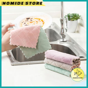 (COD) Kain Lap Dapur Dengan Bahan Coral Fleece Dengan Daya Serap Serap / Handuk Kain MX2667 NOMIDE