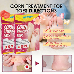 10 Pcs Foot Corn Patches Wart Removal Patches Callus Removal Foot Corn Treatment Patches Remove Calluses Relieve Corns Plantar Warts Stinging