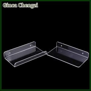 Ginca 1PC Acrylic rõ ràng tường kệ nổi Kệ tường kệ cho phòng tắm phòng khách