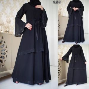 [ABAYA ORI] ABAYA DUBAI TURKEY 658  GAMIS ARAB SAUDI MAXIDRESS TREND KEKINIAN GAMIS BORDIR FASHION WANITA MURAH MUSLIMAH /TERBARU / COUPLE / GAMIS LEBARAN / TERLARIS / ABAYA UMROH BEST SELLER BISA BAYAR DI TEMPAT/COD