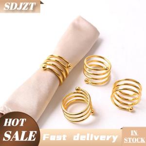 SDJZT 1 chiếc nhẫn hình tròn Khăn ăn bằng kim loại sáng tạo nhẫn hình tròn Khăn Ăn Khóa kiểu phương Tây