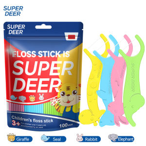 Childrens 100 Sticks Dental Floss Barrel Colored Floss For Children Cure Dent Teeth Cleaning Orthodontic Interdental Pick2026