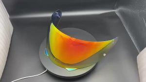 Helmet Visor Compatible with HJ‑33 I90 Multi‑Color Sunscreen UV‑Protection One‑Piece Motorcycle Helmet Mirror Accessories