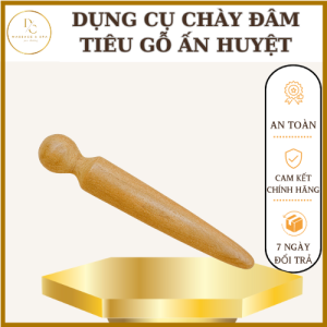 Cây dùi chày đâm tiêu gỗ bách xanh mát xa day ấn bấm huyệt đạo bằng gỗ thơm dụng cụ diện chẩn