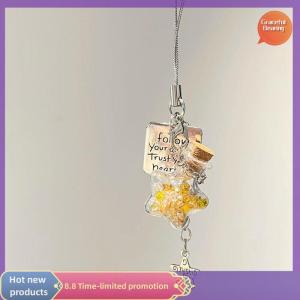 Graceful Cute Flocking Dolphin Snake Transparent Drift Bottle Pendant Keychain Bag Earphone Pendants Decoration Phone Chain Lanyard