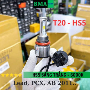 Đèn Pha T20 HS5 BMA - 12V AC DC Lắp Xe Airblade 2011 PCX 2011 LEAD 2011 - BH 24 Tháng Cao Cấp