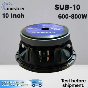 MUSICER Berserker SUB-10 600-800W 10 Inch Professional Sub Bass Speaker(Aluminum Basin Stand)