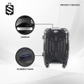 DECCO SKY TRAVELLER SKY369 3-In-1 Suitcase Trolley 360° Silent Universal Wheel With Zip Password Lock Luggage(20Inch+24Inch+28Inch) - Fulfilled by DECCO SHOP. 
