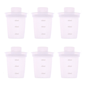 ภาชนะบรรจุ Penyimpanan Susu สำหรับเด็กทารกกล่องเครื่องสำอาง Essential กล่องใส่อาหารเด็กดีไซน์กะทัดรัด6ชิ้น