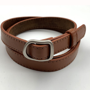 เข็มขัดแฟชั่น สไตล์เกาหลี เข็มขัดหนัง Pu ไม่มีรู เข็มขัดดีไซน์หรูหรา พร้อมส่ง