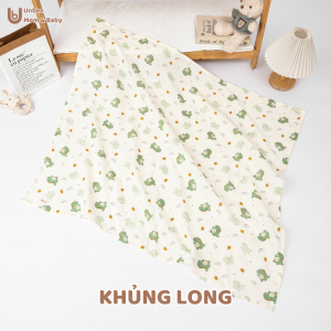 Khăn Tắm Cho Bé UNBEE Chất Liệu Xô Muslin Hàn 2 Lớp Kích Thước 100x110cm