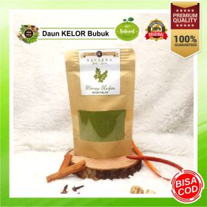DAUN KELOR BUBUK / SERBUK DAUN KELOR / MORINGA POWDER MURNI 100% ALAMI REMPAH JSR KUALITAS PREMIUM uk. POUCH
