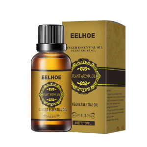 Eelhoe Natural Ginger Massage Essential Oil Lymphatic Drainage Therapy Promote Metabolism Body SPA Care Oil Aromatherapy Diffusers Aroma Black Cumin Seed Oil Full Body Slim Massage Oil Anti Aging Plant Essential Oil(10ml/30ml)